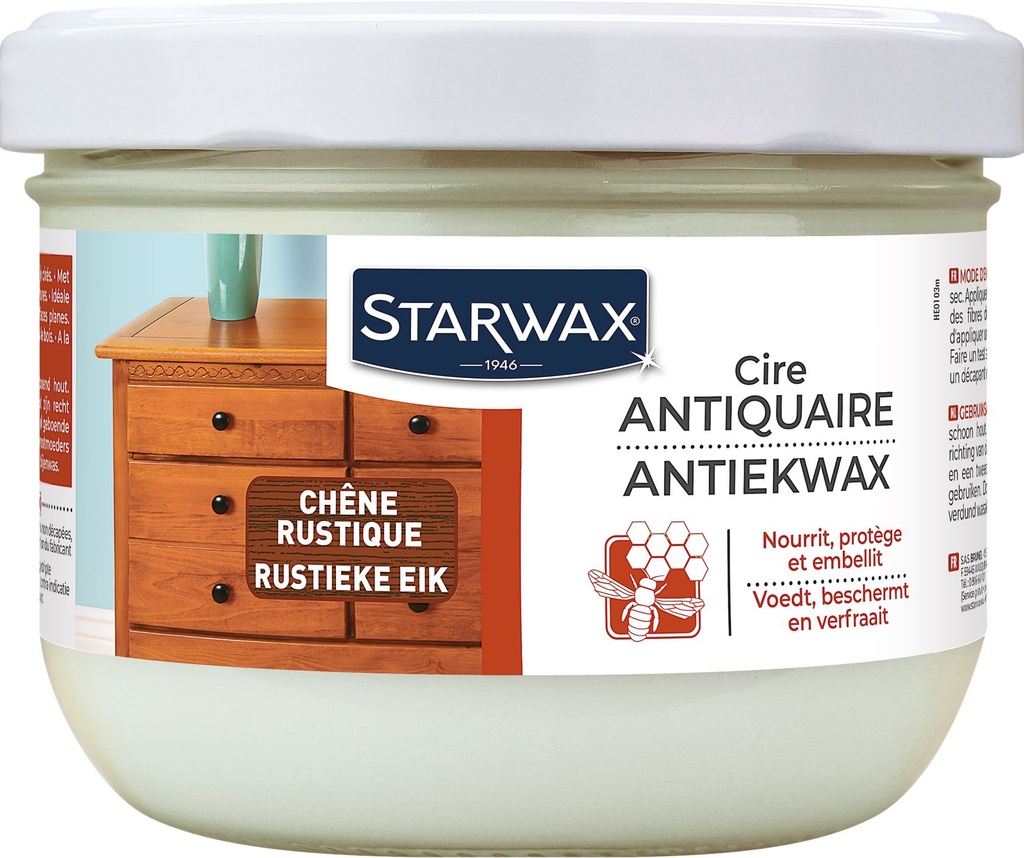 |40007| CIRE ANTIQUAIRE PATE TON RUSTIQUE -  375 ML