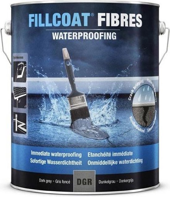 |26.DGR.20| FILLCOAT FIBRES WATERPROOF - GRIS FONCE- 20L