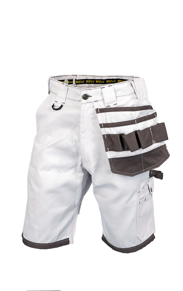 WOLF LINE BERMUDA STRETCH BLANC 46 
