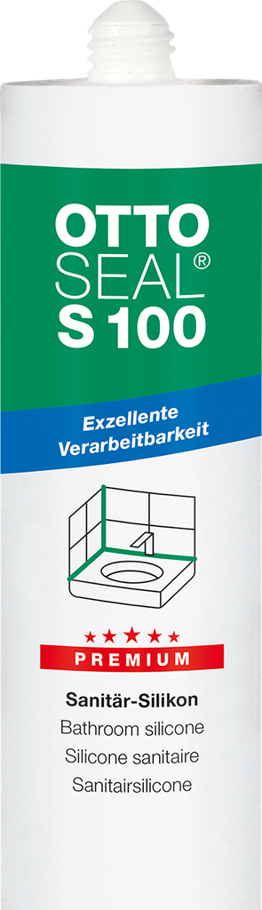 OTTOSEAL S 100 - SILICONE SANITAIRE «PREMIUM» - 300 ML