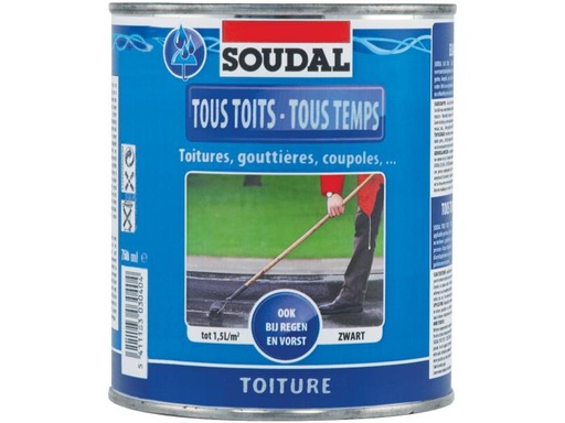 [101524] SOUDAL TOUS TOITS TOUS TEMPS NOIR 4L